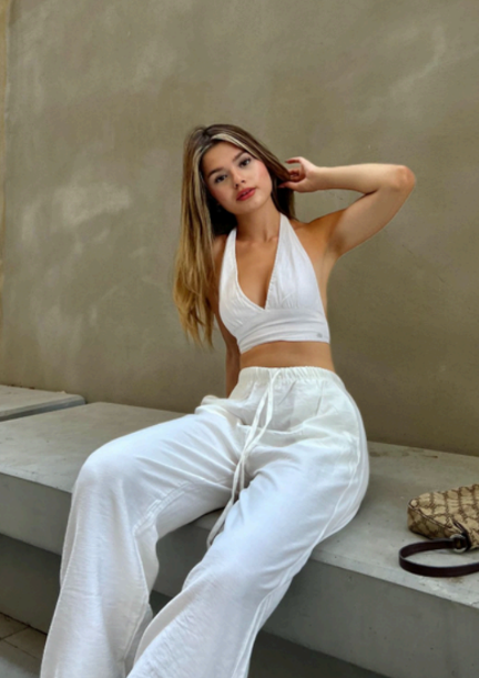 Pantalon Fluide – blanc