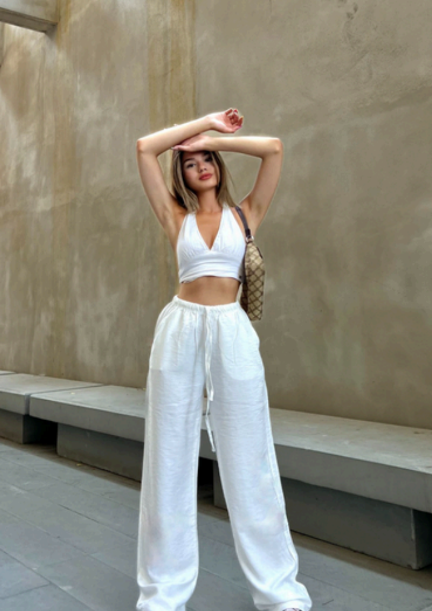 Pantalon Fluide – blanc