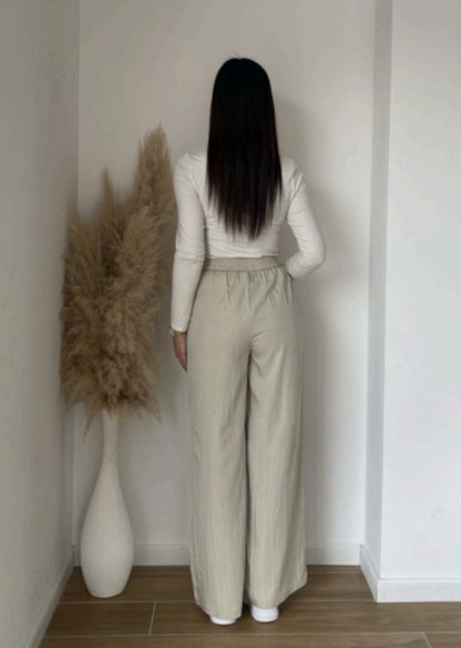 Pantalons fluide - vert